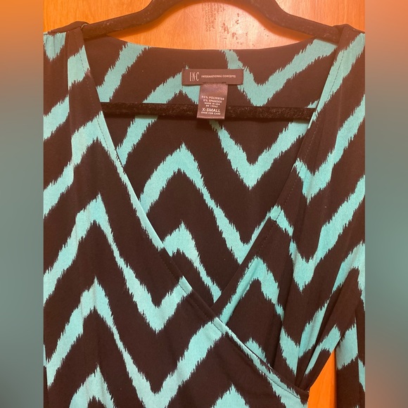 INC International Concepts Chevron Print Dress Size x-small - Picture 4 of 5